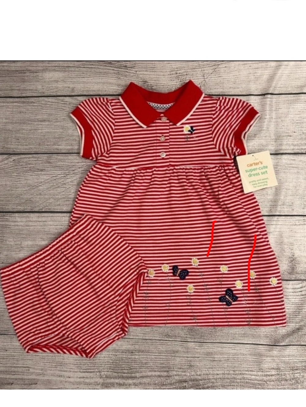 Carter’s Vintage dress size 18 months girls NWT